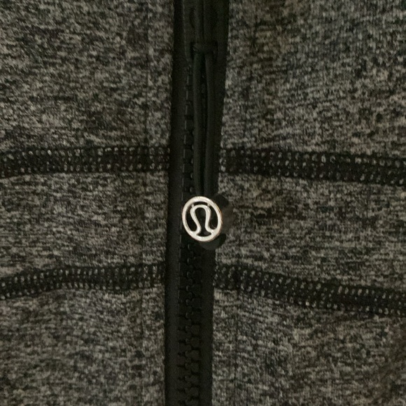 Lululemon black/grey zip up thin sweater - Picture 3 of 4